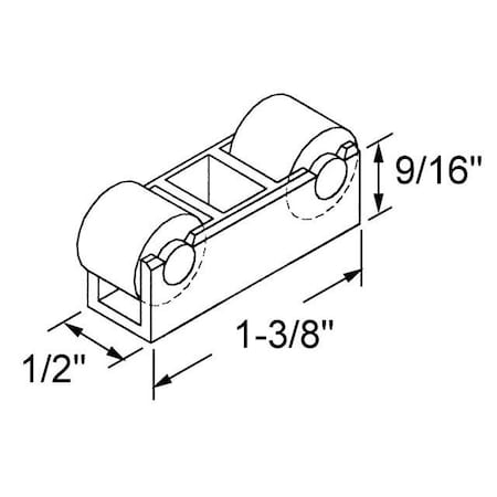 Strybuc SLIDING WINDOW ROLLER 52-514